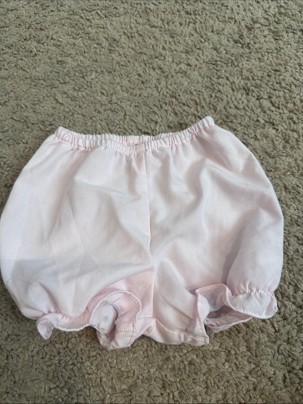 Lullaby set Baby Girl Two-Piece Smocked Top and Bloomers - Pastel Pumpkin Print - Picture 7 of 9